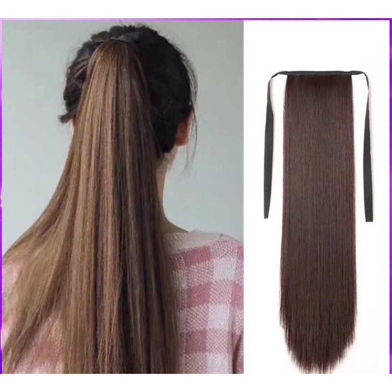 แฮร์พีช ผมหางม้า รุ่นตรง-ผมลอนมาม่า พร้อมส่ง