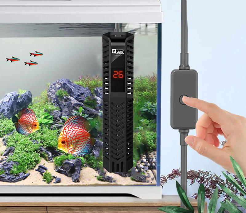 YEE Aquarium Heater (ฮีตเตอร์ทำความร้อน จอแสดงผลแบบดิจิตอล ควบคุมอุณหภูมิแม่นยำ ป้องกันปลาป่วยในช่วงหนาว)