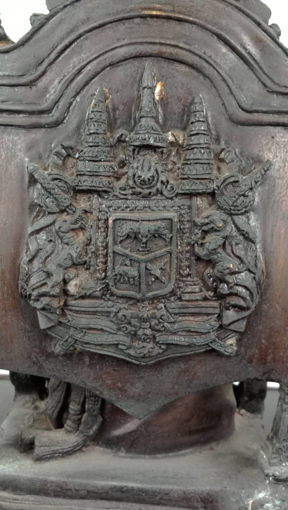 486.พระบรมรูปหล่อในหลวงรัชกาลที่5 พระบาทสมเด็จพระปรมินทรมหาจุฬาลงกรณ์ พระจุลจอมเกล้าเจ้าอยู่หัว ทรงประทับนั่งบัลลังก์(องค์ใหญ่)