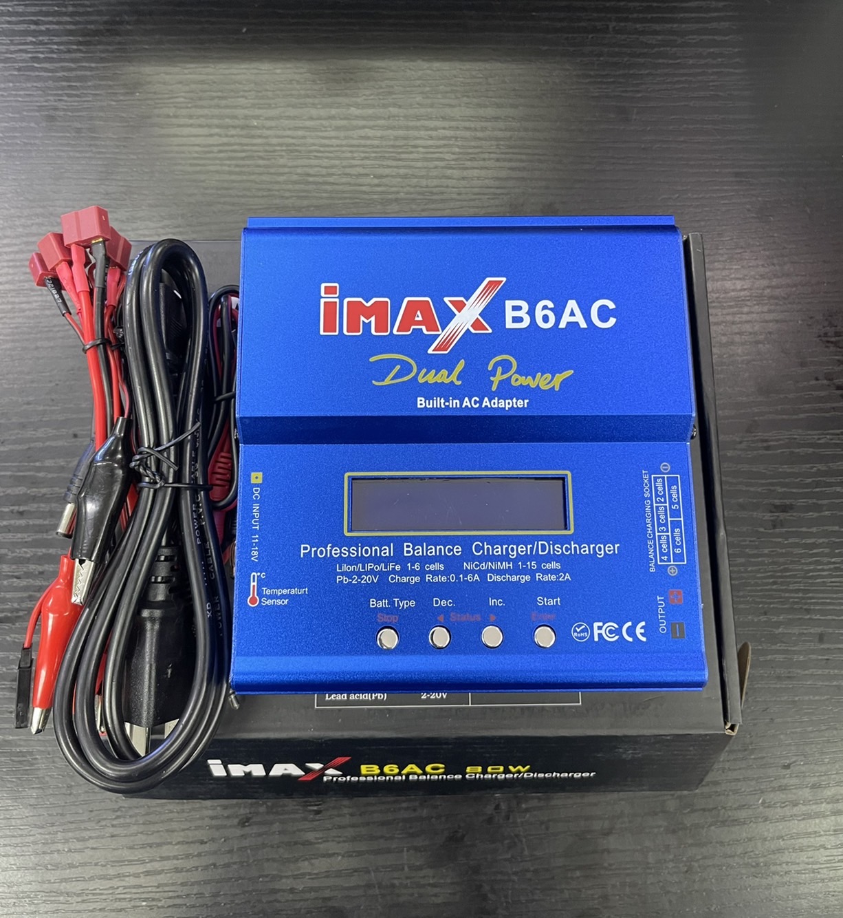 เครื่องชาร์จ iMAX B6AC เครื่องบาลานซ์ Charger/Discharger สำหรับ RC LiPo Battery Charging