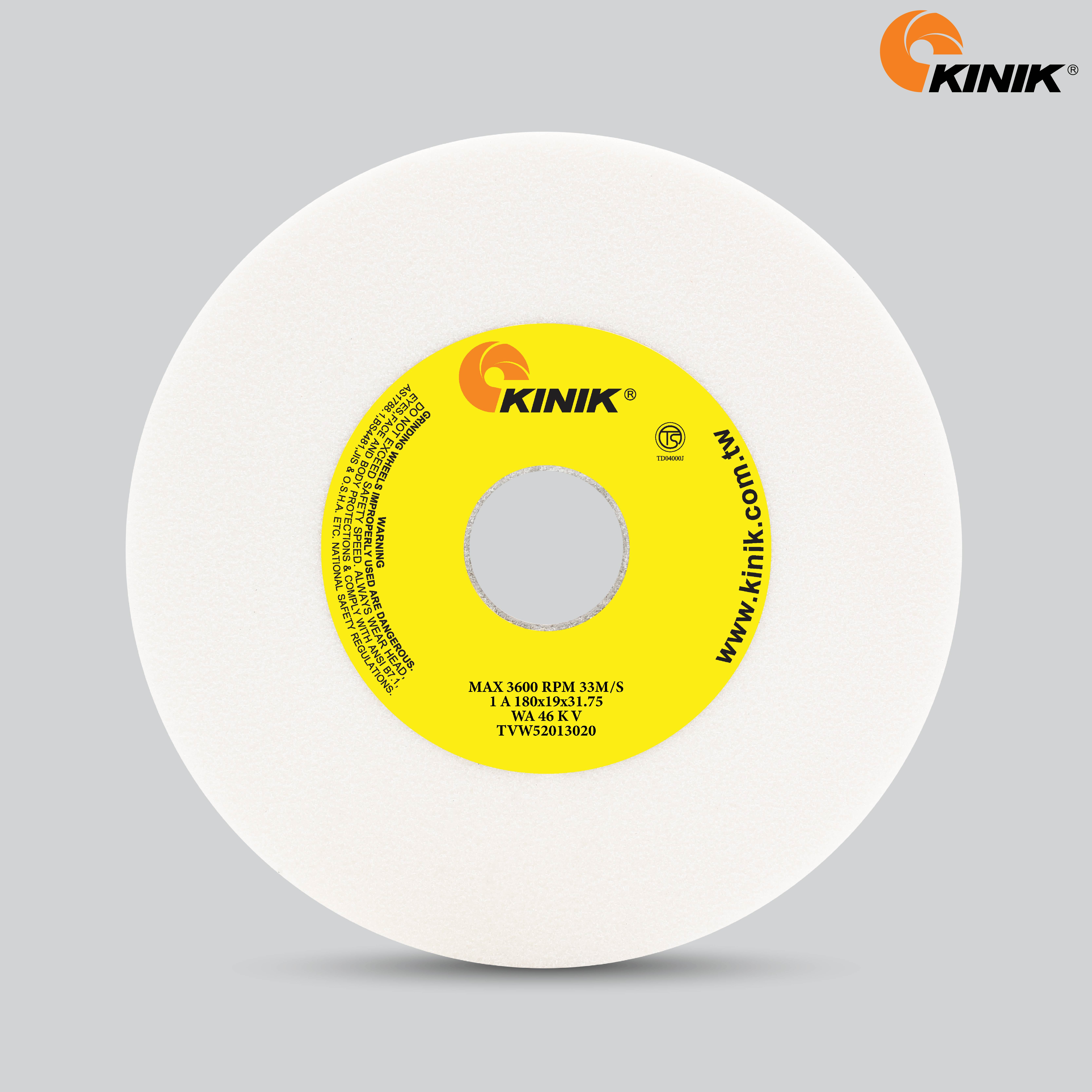 หินเจียร KINIK WA46KV1A 180x19x31.75 mm.