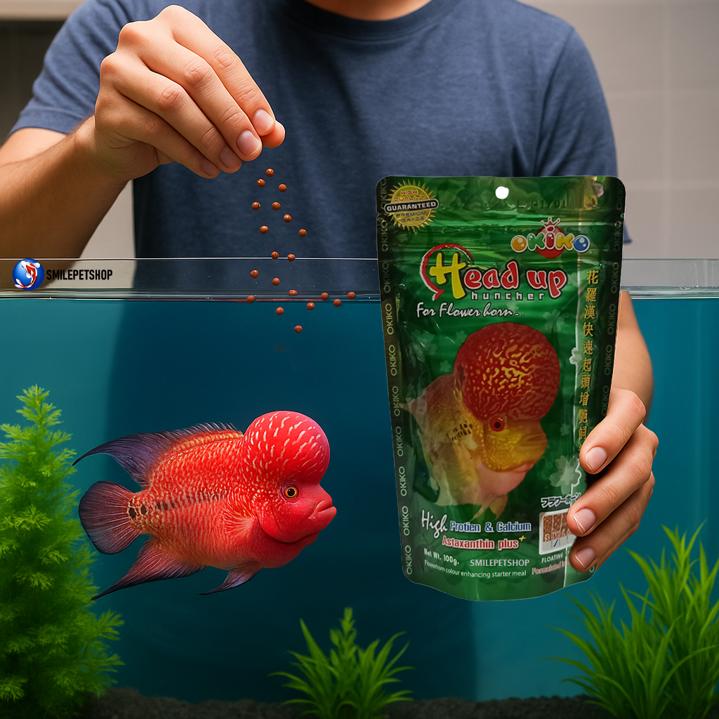 OKIKO HEAD UP (อาหารปลาหมอสี สูตรเร่งโหนก และสี)