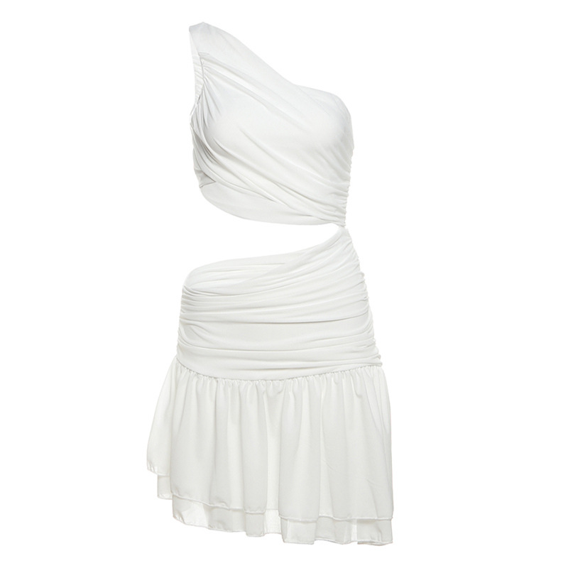 ชุดเดรส โชว์ไหล่ เว้าเอว เซ็กซี่ CN63586 พร้อมส่งในไทย