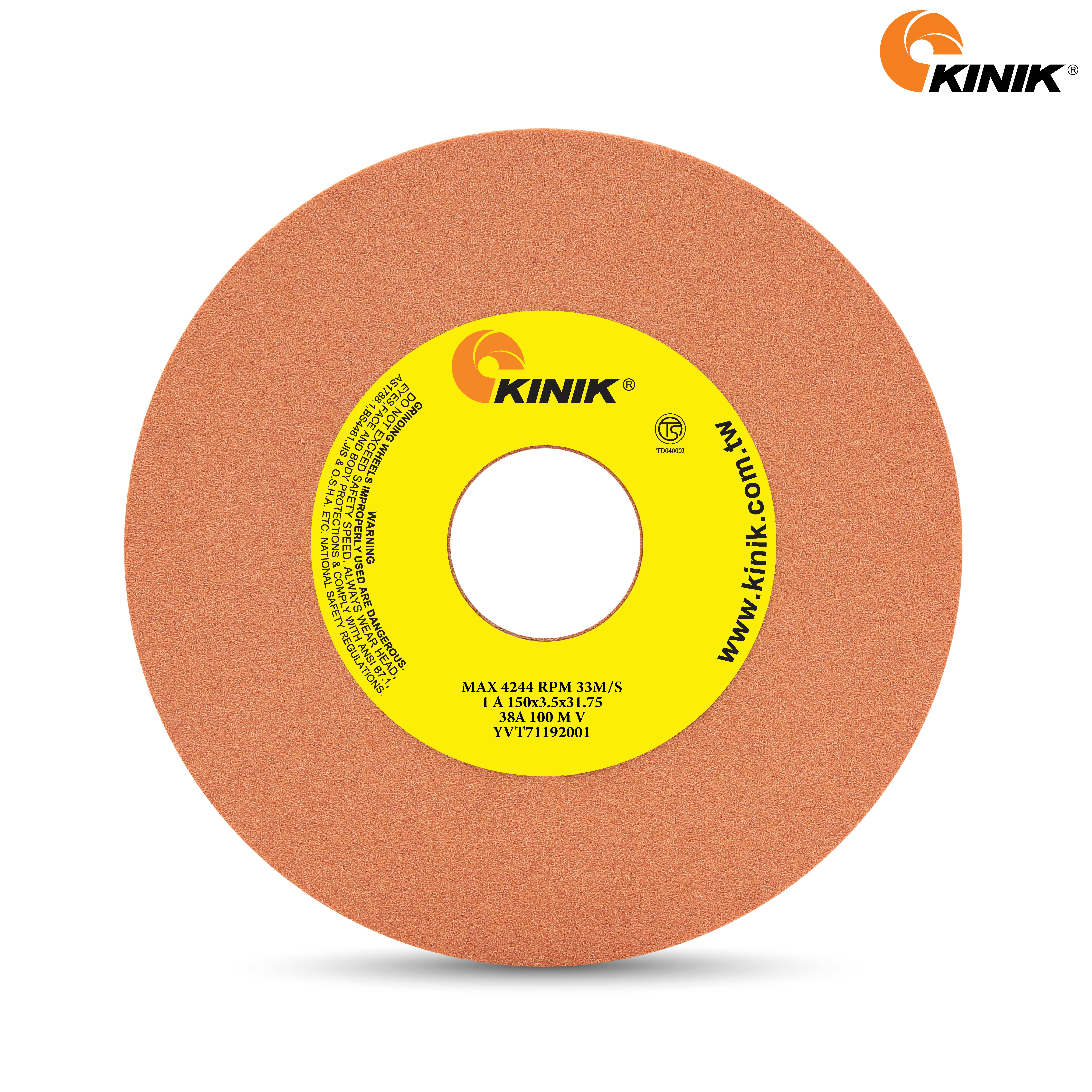 หินเจียร KINIK 38A100MV1A 150x3.5x31.75 mm.