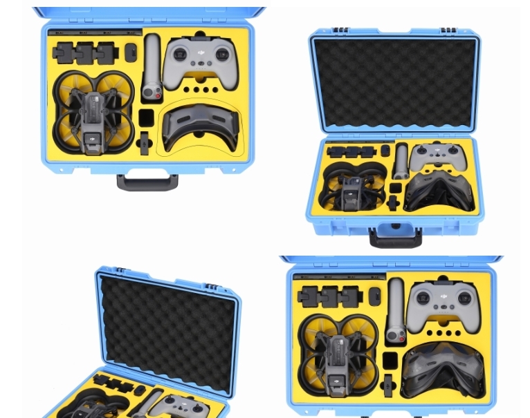 Avata case สีฟ้า กระเป๋าใส่ DJI Avata ใส่ได้ทั้งจอย และ โมชั่น แว่นใส่ได้ ทั้ง 2รุ่น (DJI-C138)
