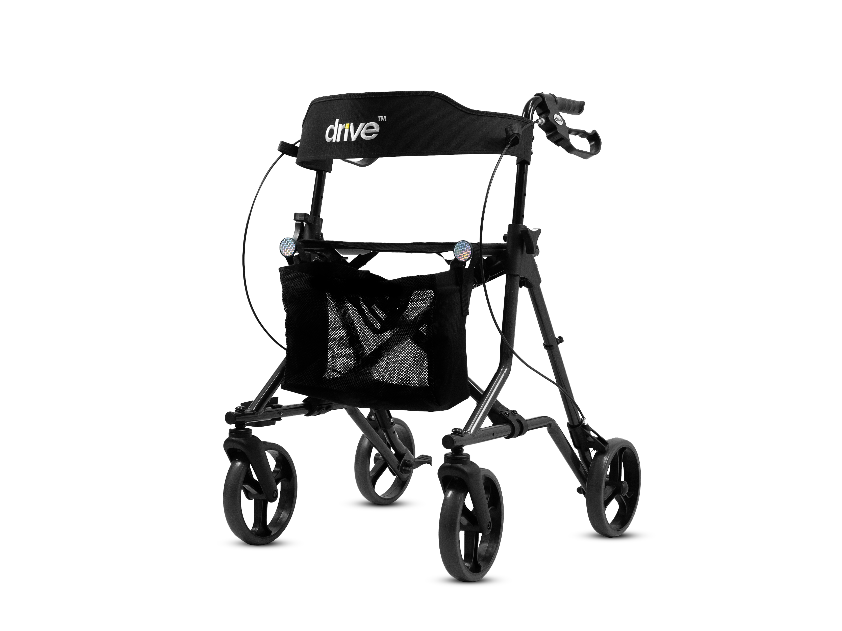 Torro Rollator แบรนด์ Drive Medical (Debilbiss) วอล์คเกอร์ 4 ล้อ อุปกรณ์ช่วยพยุงเดิน อุปกรณ์ฝึกเดิน