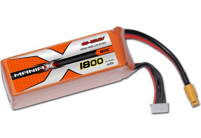 ManiaX 6S 22.2V 1800mAh 80C XT60
