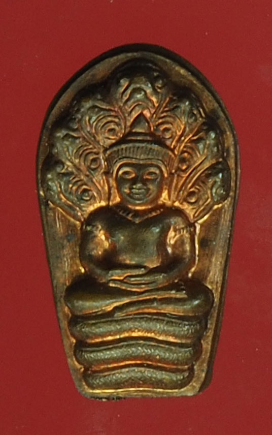 A389 พระปรกใบมะขามหลวงพ่อคูณ รุ่นอนุรักษ์ชาติ ลพบุรี ปี 2538 เนื้อทองแดง 38