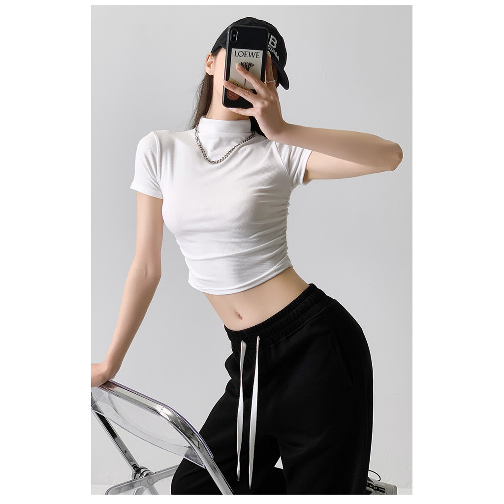 เสื้อยืด คอเต่าพร้อมส่ง CN2359