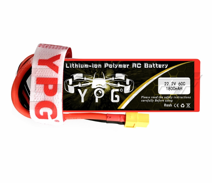 YPG 6S 22.2V มีให้เลือก หลายขนาดความจุ 1350 1800 3300 4200 5500mah