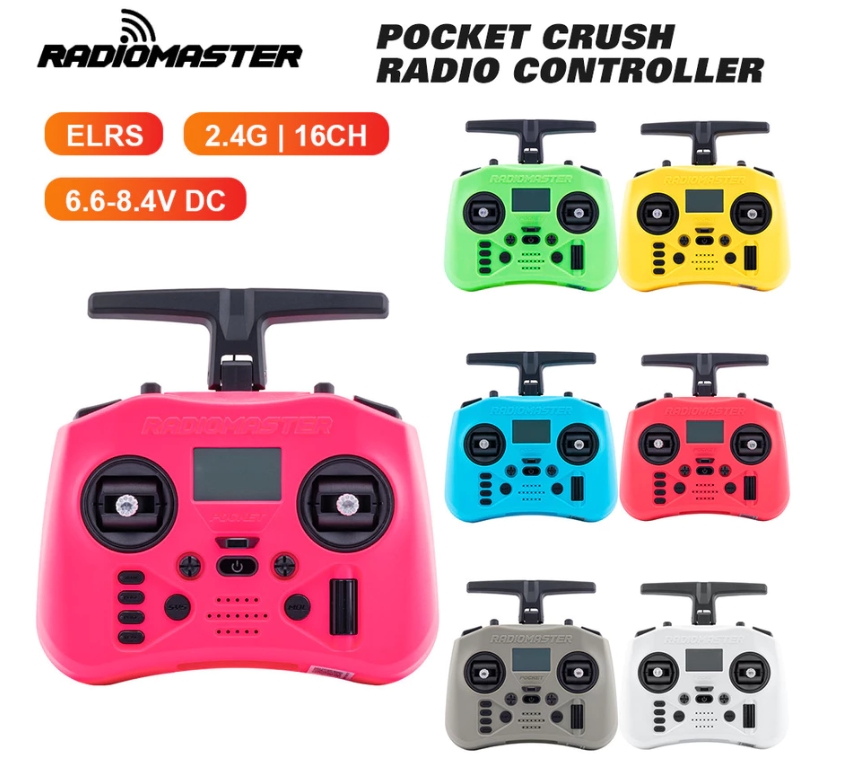 Pocket Crush Radio Controller (M2) ELRS 2.4G 16CH EDGE TX วิทยุตัวเล็กพกพาสะดวก