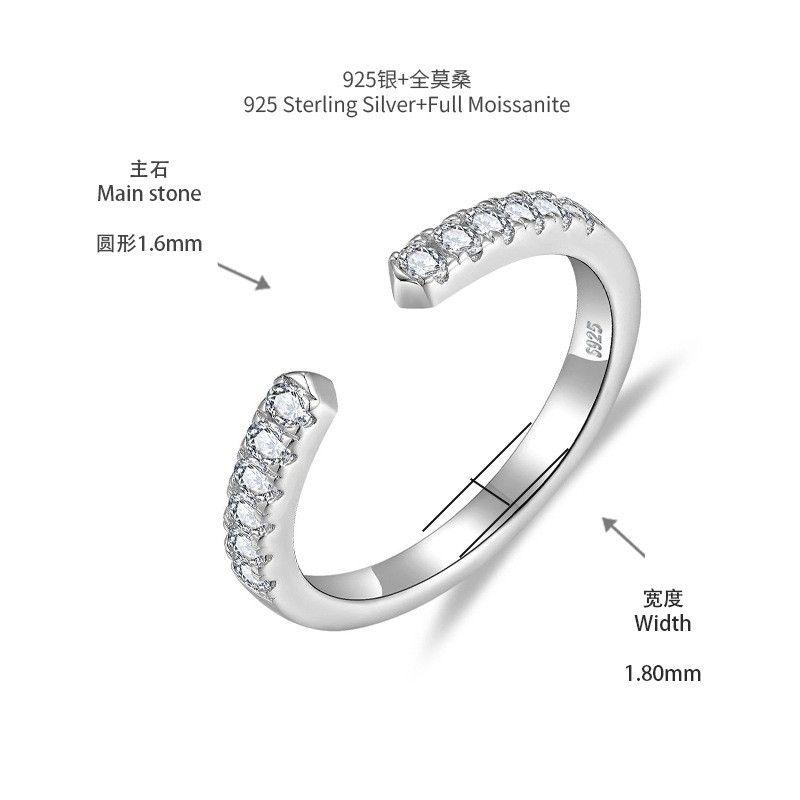 [สั่งผลิต] R3-0570 แหวนเพชรโมซาไนท์ 0.2 กะรัต