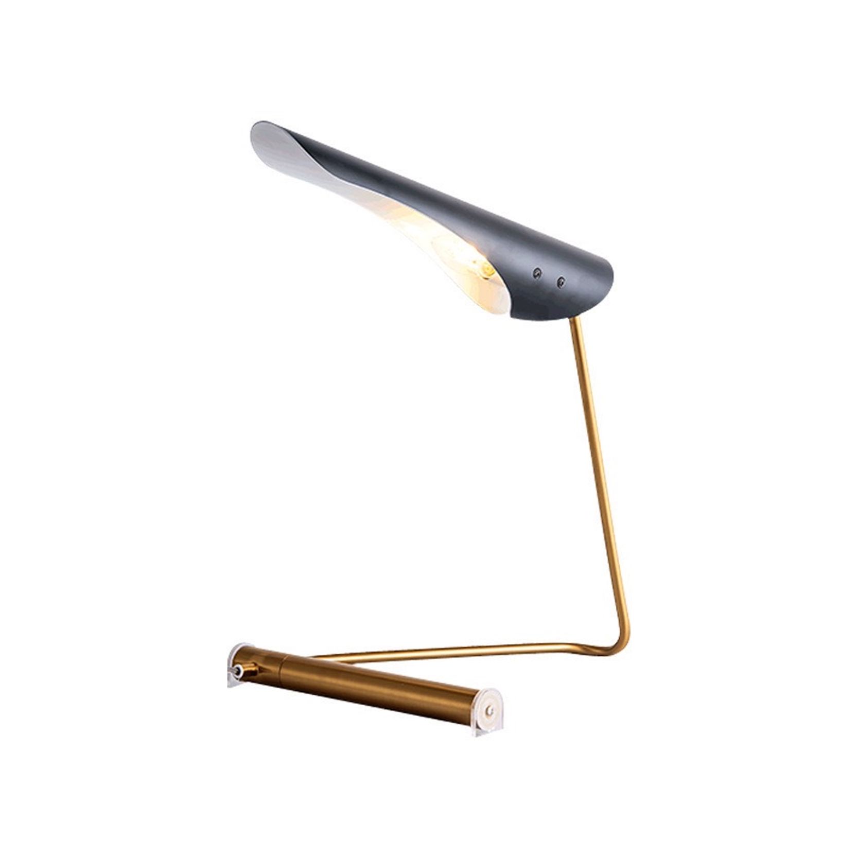 โคมไฟตั้งโต๊ะ สไตล์นอร์ดิก Nordic style table lamp Metal Black + Gold LED E27x1 IP20
