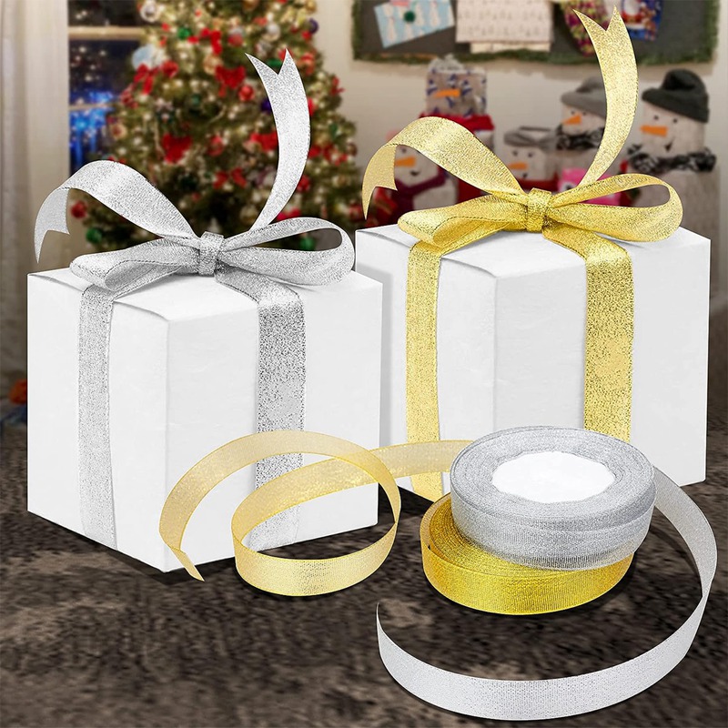 ริบบิ้นเนื้อทราย ห่อของขวัญ ริบบิ้นโบว์ ตกเเต่ง