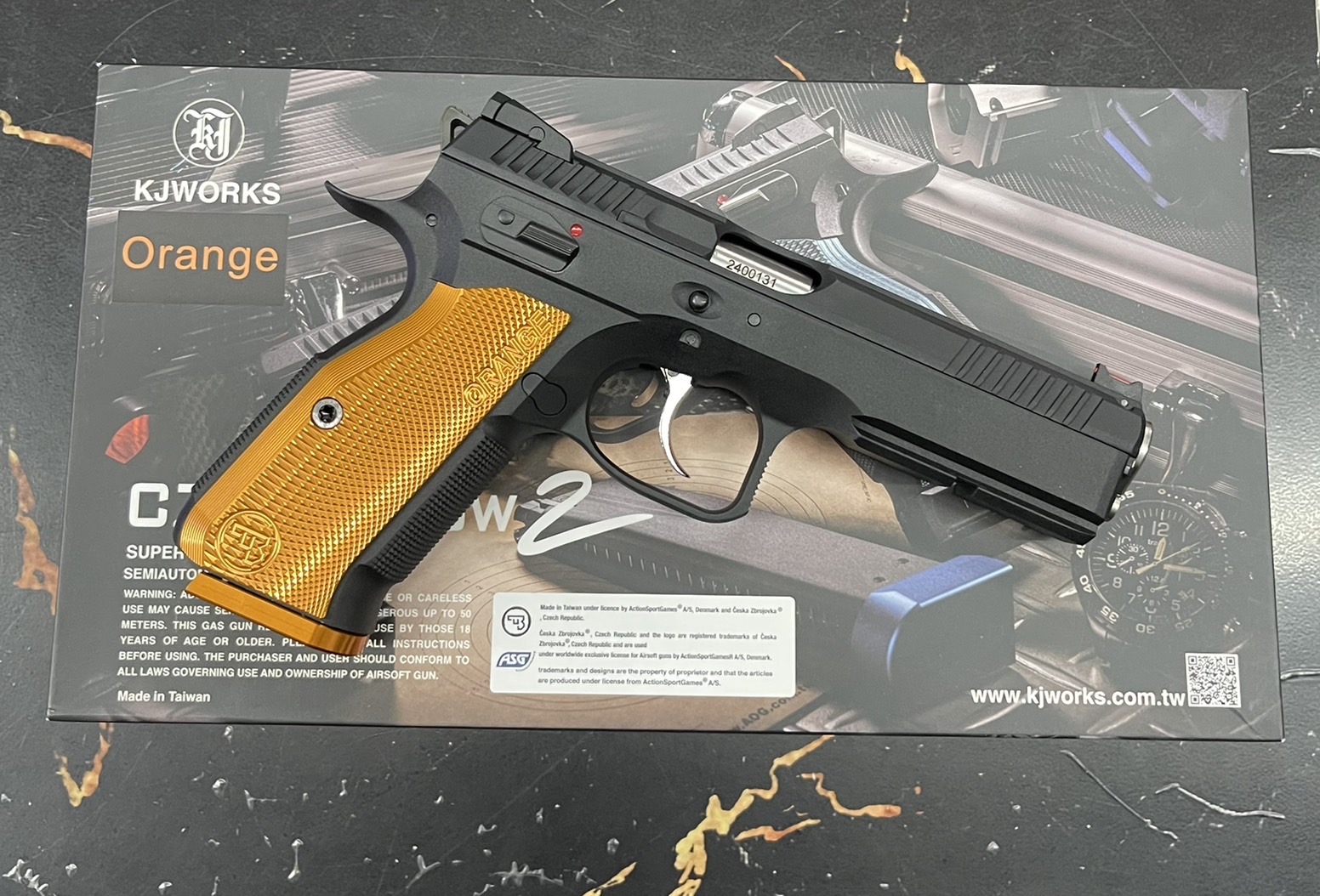 CZ Shadow 2 Orange (Green Gas) - KJ Works