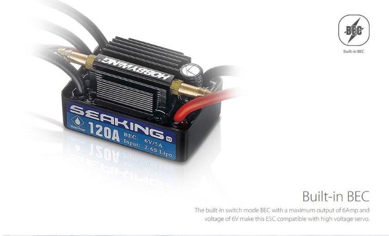 Hobbywing Seaking V3 30A 60A 120A 180A 130A-HV กันน้ำ Brushless ESC สปีดสำหรับเรือไฟฟ้า