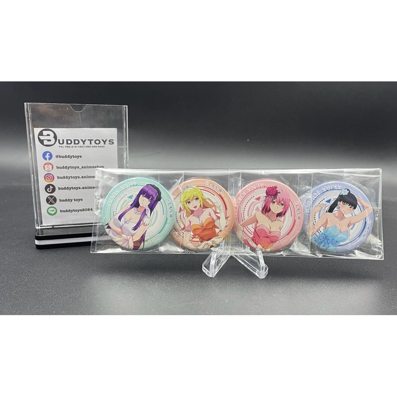 (ไม่ครบ)เซ็ตเข็มกลัด คาเร็น&เรน่า&มิร่า&อากิระ[World's End Harem -Can Badges- Karen&Rena&Mira&Akira]