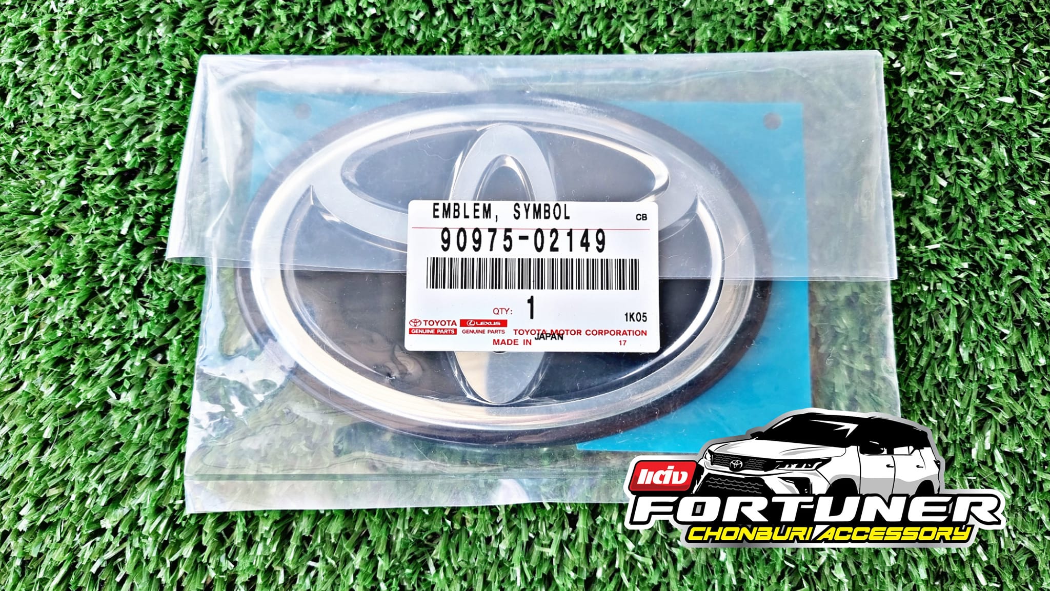 โลโก้แก้วสำหรับด้านหลัง แท้ศูนย์ โตโยต้า ฟอร์จูนเนอร์