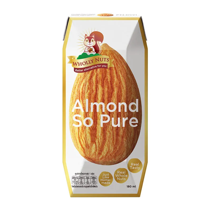 8859636810062 wholly Nutนมอัลมอนด์180ml(กล่อง)