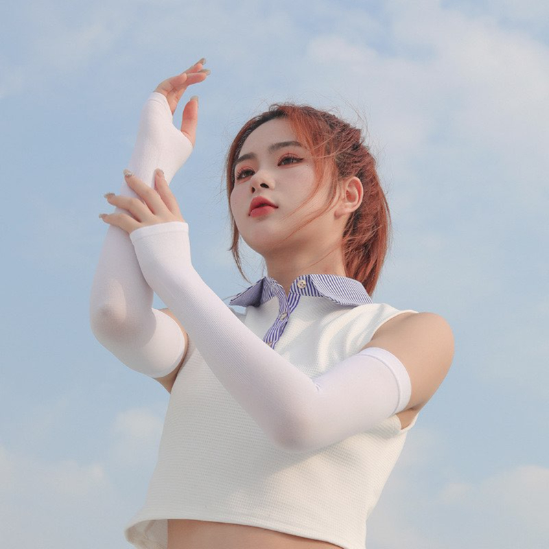 ปลอกแขนกันแดด กัน UV สีขาว สีดำ Q36/Q37
