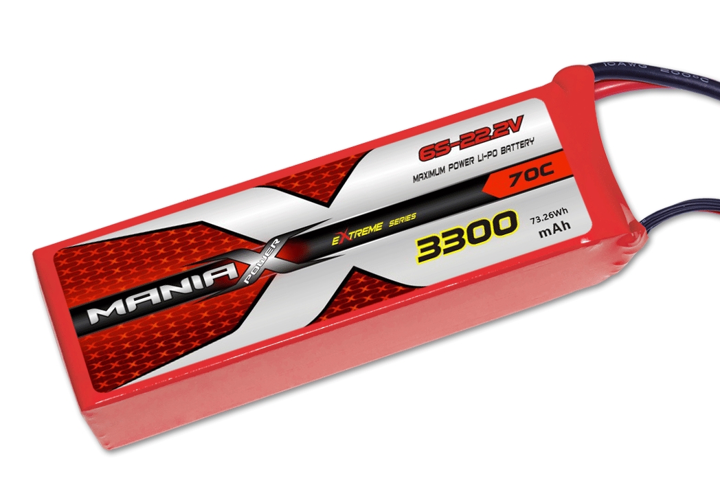 ManiaX 6S 22.2V 3300mAh 70C XT60 Lipo Battery
