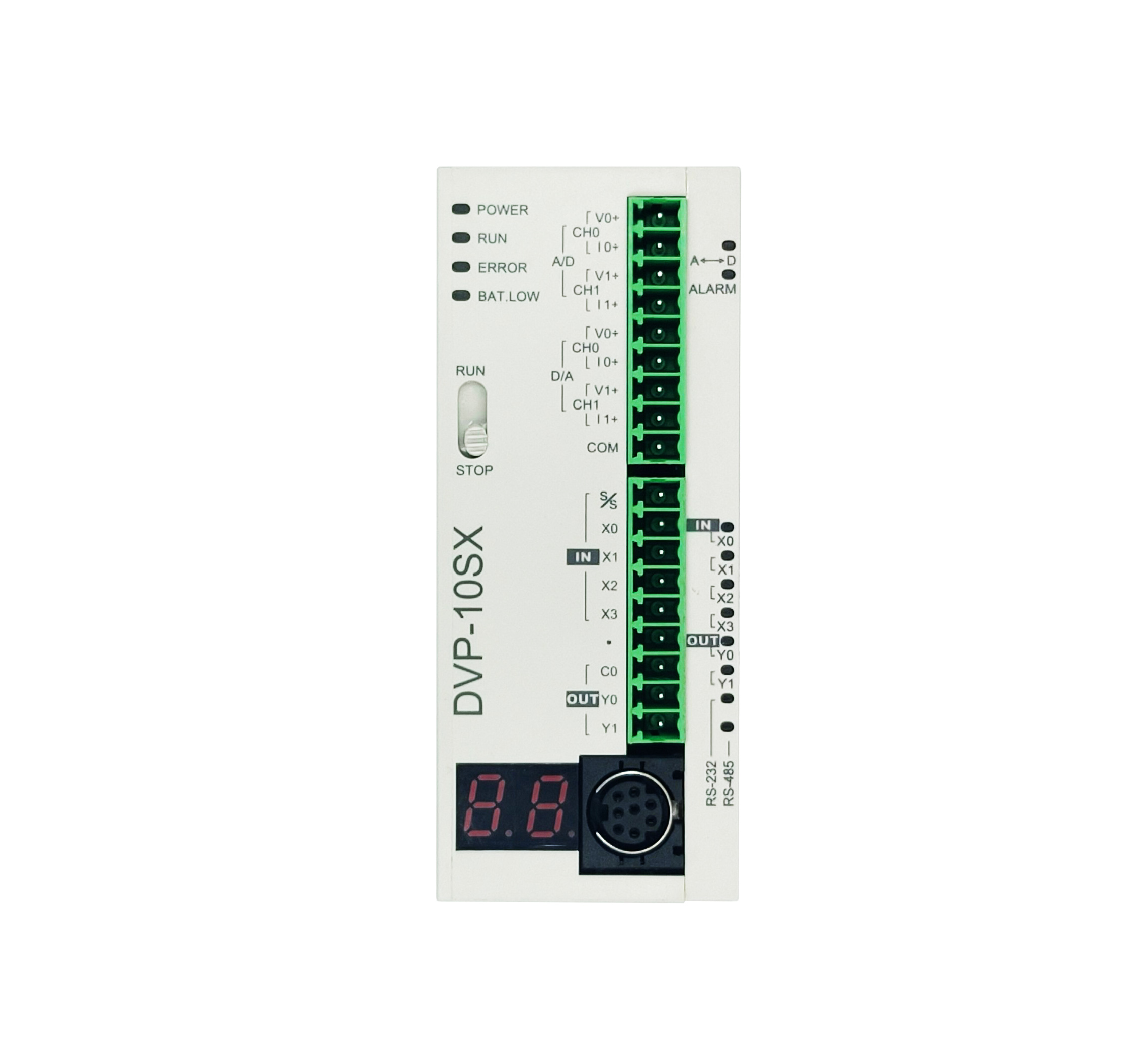 Delta PLC DVP10SX11R 4I/2O, 2CH AI/2CH AO Built-in, Relay Output