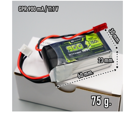 แบตเตอรี่ GPR 3S 900mah 2200mah 3000mah ราคาประหยัด ถูกใช้งานดี