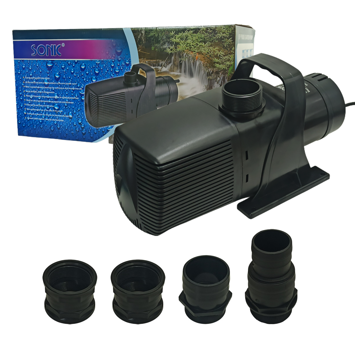 SONIC SP-639 (ปั๊มน้ำขนาดใหญ่ สำหรับทำระบบกรอง หมุนเวียนน้ำ ทำน้ำพุ น้ำตก ความแรง 42000 L/Hr)