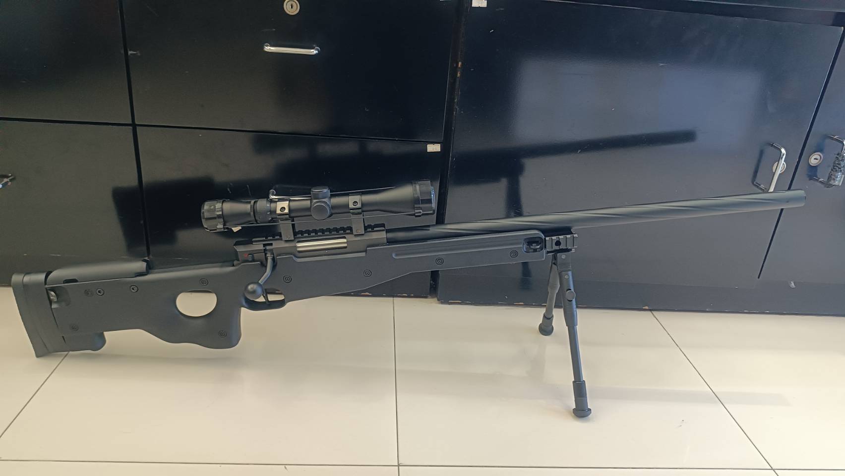 Well MB01D สีดำ ท่อเกลียว - รุ่นอัพเกรด พร้อมกล้อง+ขาทราย+โหลดเดอร์