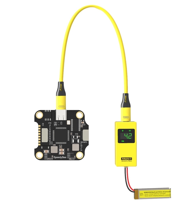 SpeedyBee Adapter 3 Micro USB 1-6S XT60 & PH2.0 ใช้เซ็ทลำผ่านมือถือ เชื่อมต่อ