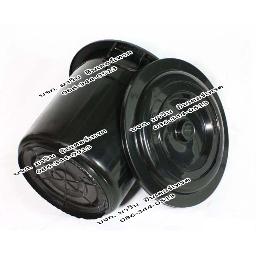 ถังขยะอินทรีย์ ถังขยะเปียกใส่เศษอาหาร ถังตัดก้น สีดำ และสีอื่นๆ พร้อมฝาปิด หูล็อคไม่ได้