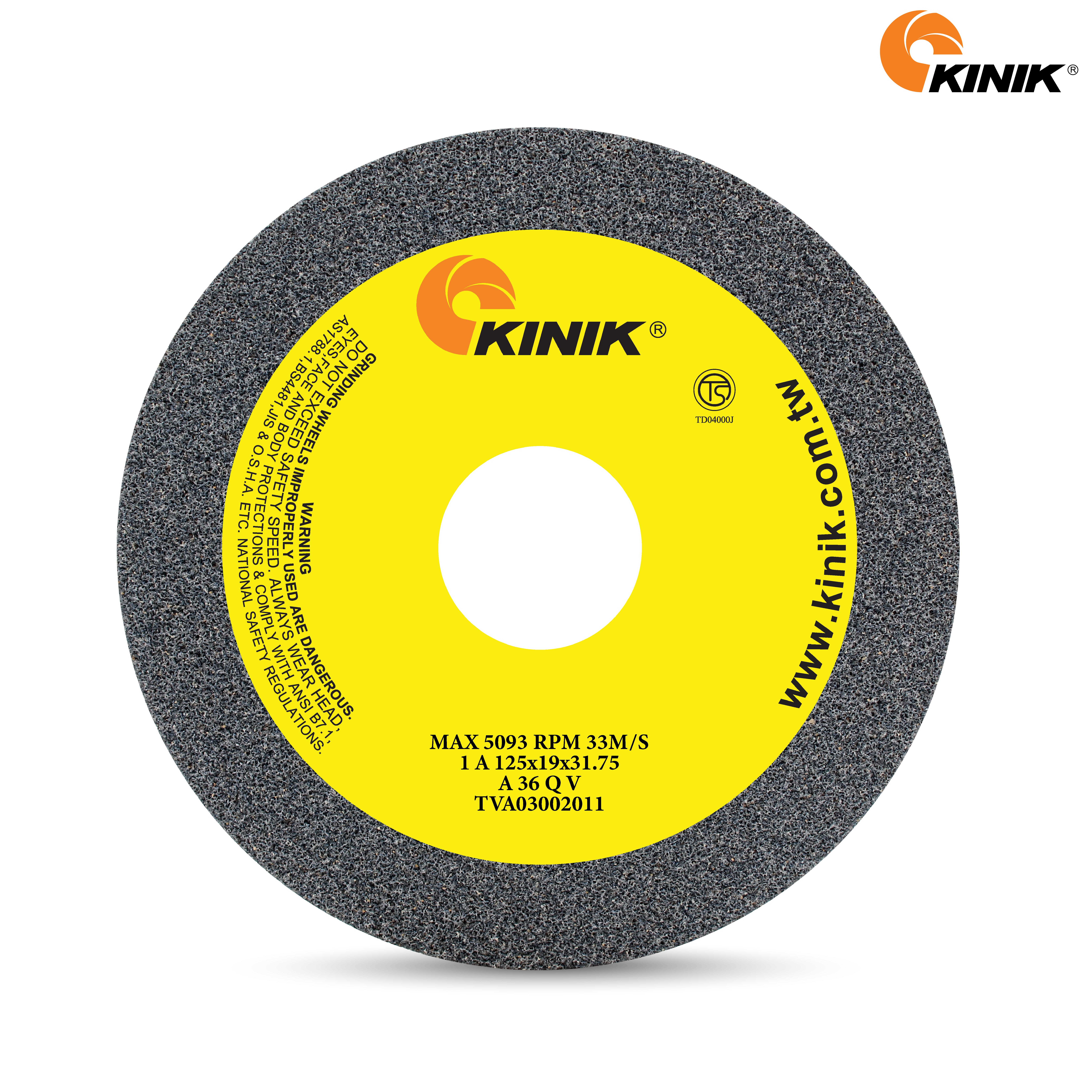 หินเจียร KINIK A36QV1A 125x19x31.75 mm.