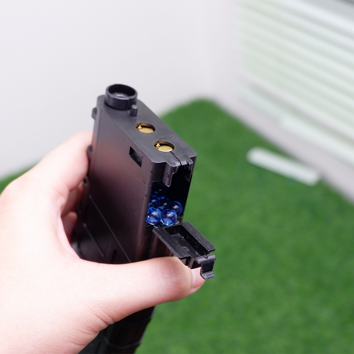 (31)M4A1 สีดำล้วน 260FPS ปืนเจลไฟฟ้า ของเล่น ยิงรัวได้อย่างเดียว