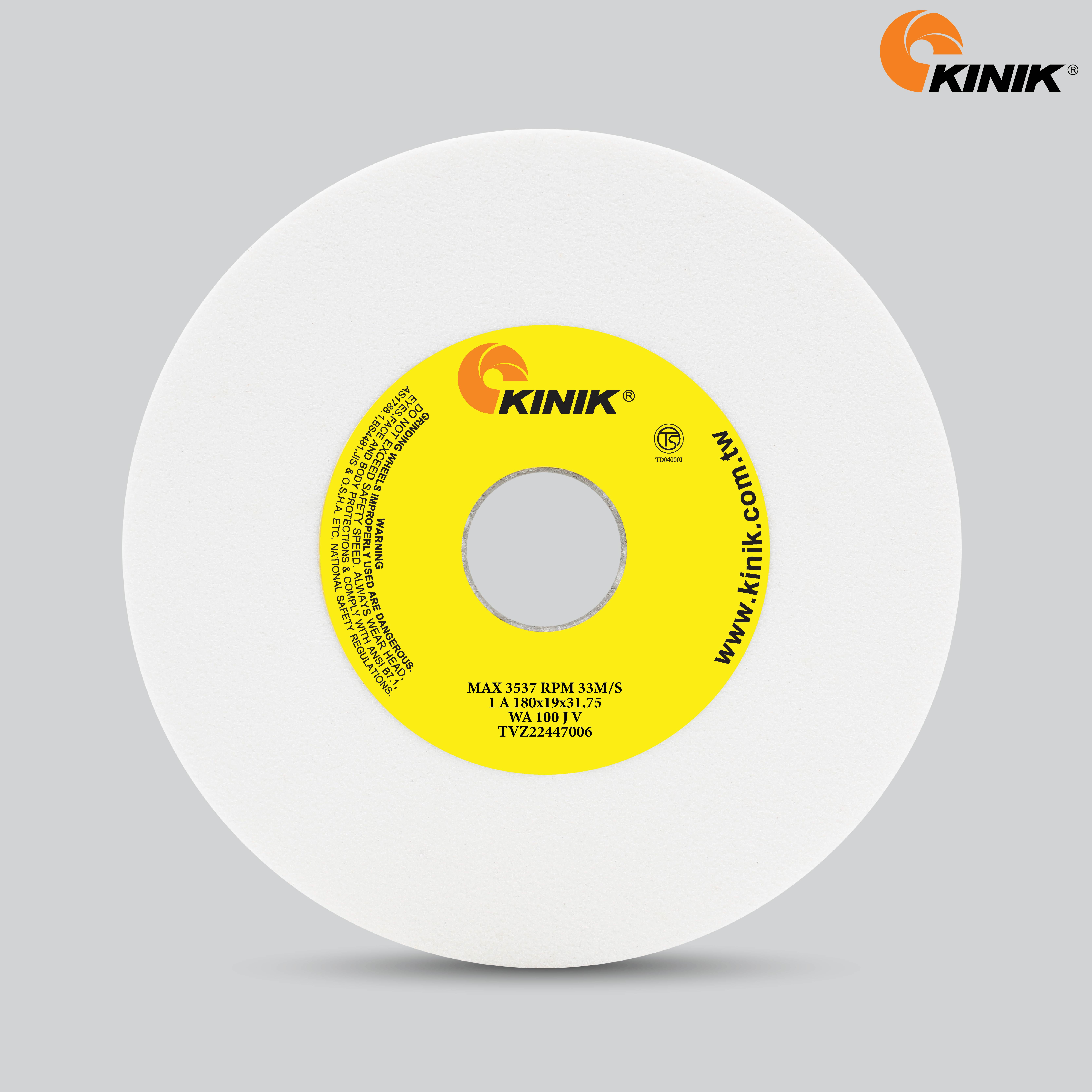 หินเจียร KINIK WA100JV1A 180x19x31.75 mm.