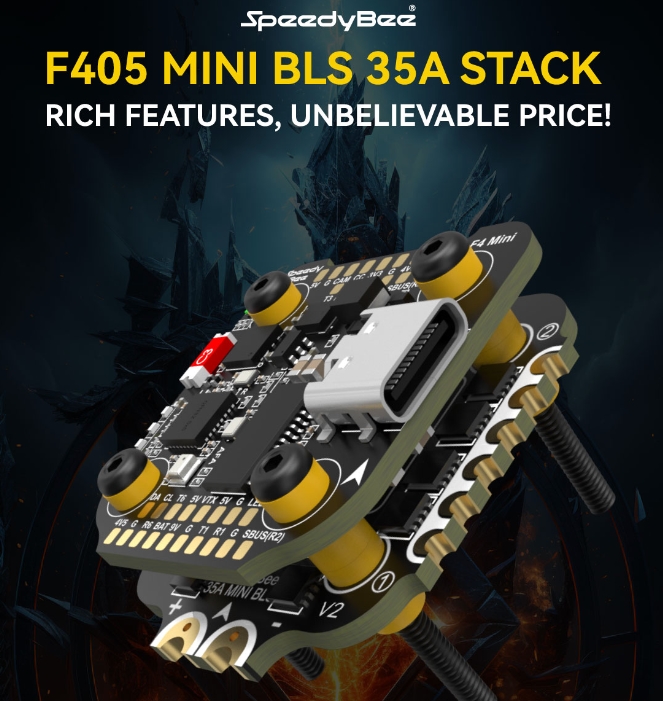 SpeedyBee F405 Mini BLS 35A 20x20 Stack บอด และ สปีดคอนโทรล ขนาด 20x20mm รองรับ 2-6S