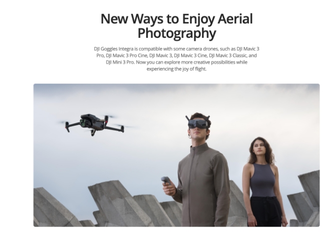 NEW !!! DJI Goggles Integra แว่นระบบ Digital ใช้ได้กับ O3 Vista Avata DJI Mini3 pro รุ่นใหม่ล่าสุด