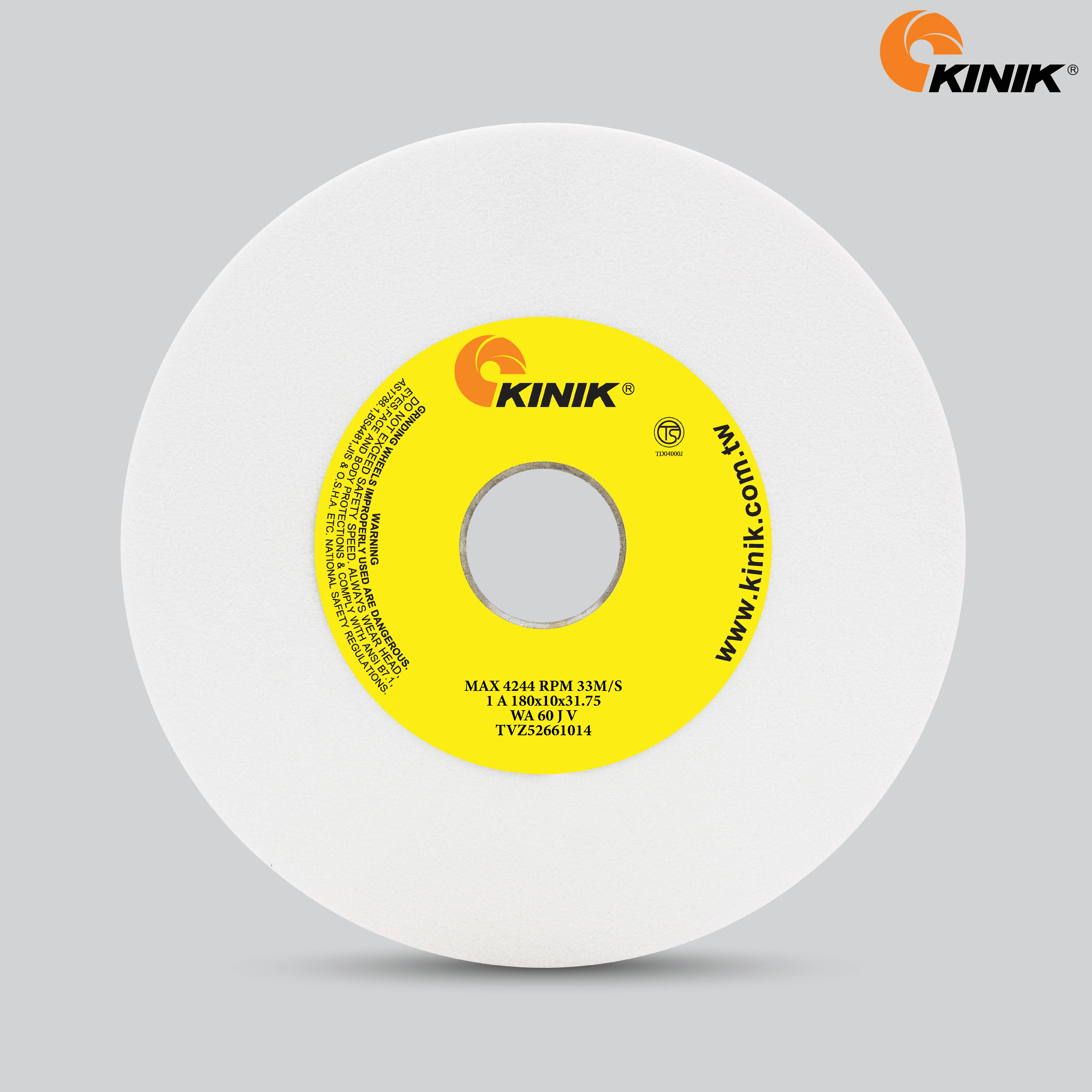 หินเจียร KINIK WA60JV1A 180x10x31.75 mm.