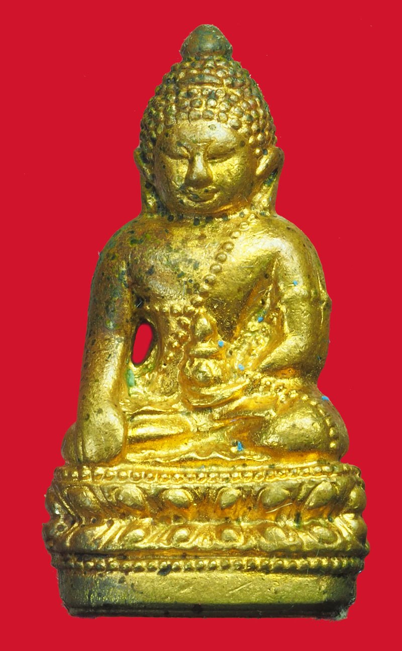 A5730 พระกริ่งตรีจักร์ หลังพระนามาภิไธย สก สำนักนายกรัฐมนตรี จัดสร้าง เนื้อทองทิพย์ พร้อมกล่องเดิม 7