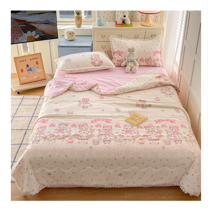 ผ้าห่ม ของขวัญ Lolita เส้นใยถั่ว ป้องกันไรฝุ่น พร้อมส่งในไทย