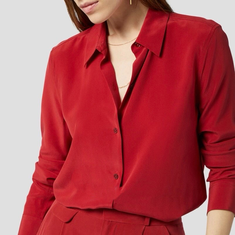 เสื้อเชิ้ต แขนยาว ผ้าไหมอิตาลี่