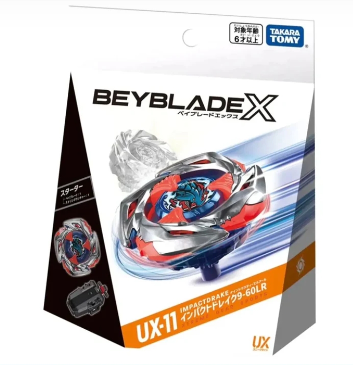 Takara Tomy Beyblade X UX-11 Impact Drake 9-60LR Starter [มีที่ชูท]
