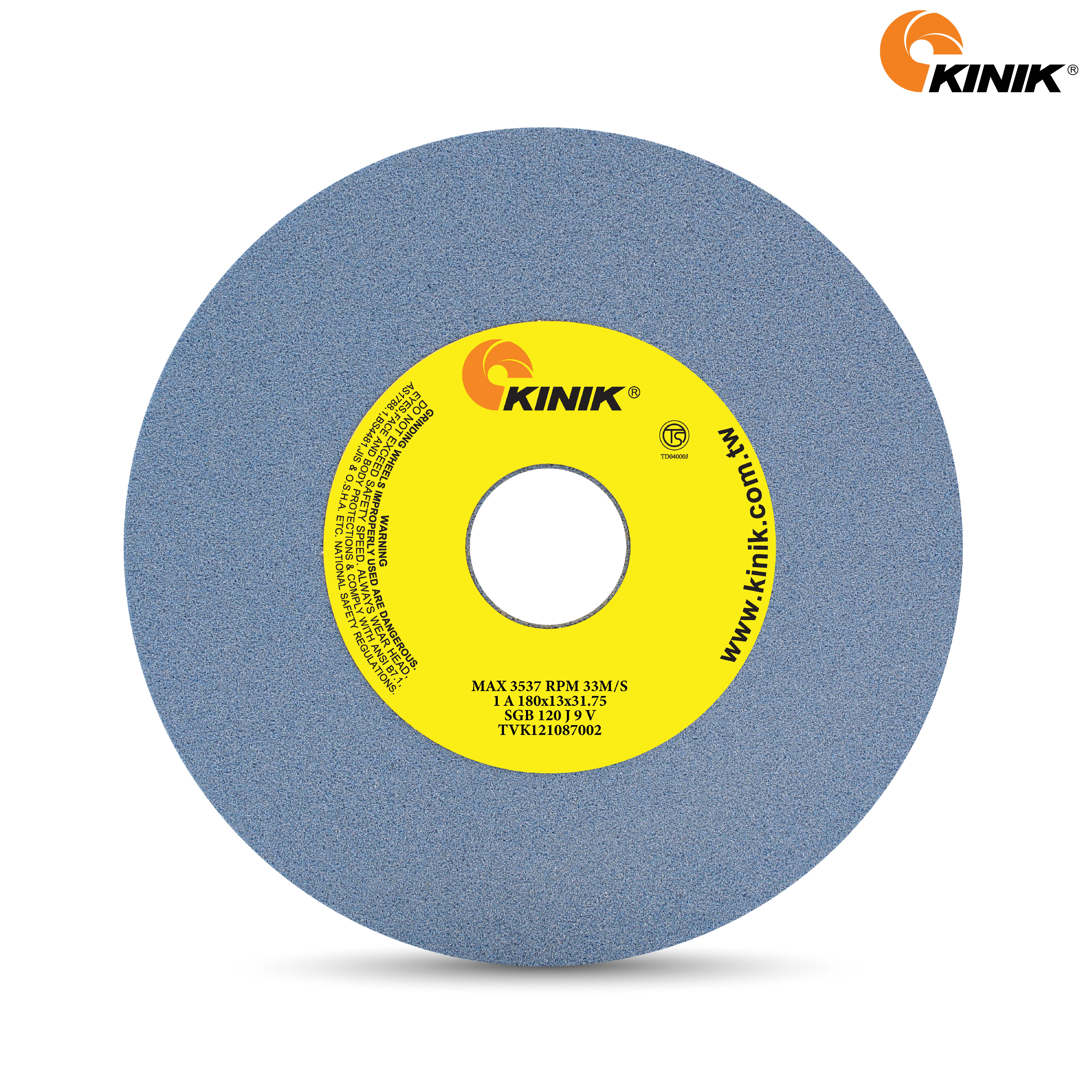 หินเจียร KINIK SGB120J9V1A 180x13x31.75 mm.