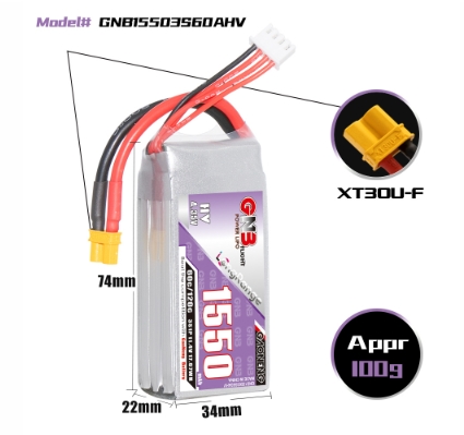 แบต GNB 3เซล 900-5000mah HV XT30 XT60 XT90 แบตสำหรับ RC รถ เรือ เครื่องบิน โดรน หุ่นยนต์ มีให้เลือกหลายขนาดความจุ