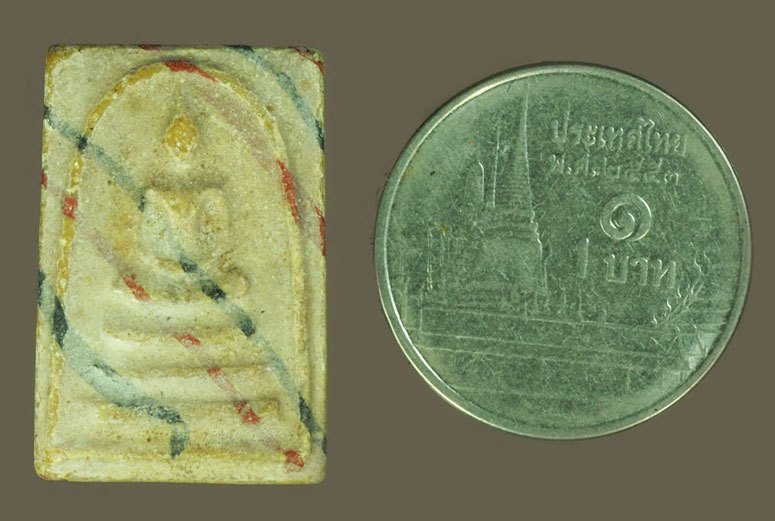 A5410 พระพิมพ์สมเด็จคะแนนสายรุ้ง หลวงพ่อกวย วัดโฆษิตราราม ชัยนาท เนื้อผงนั้ำมัน(มีตัวอย่างบัตรรับรองใช้ในการเทียบเตียง) 27