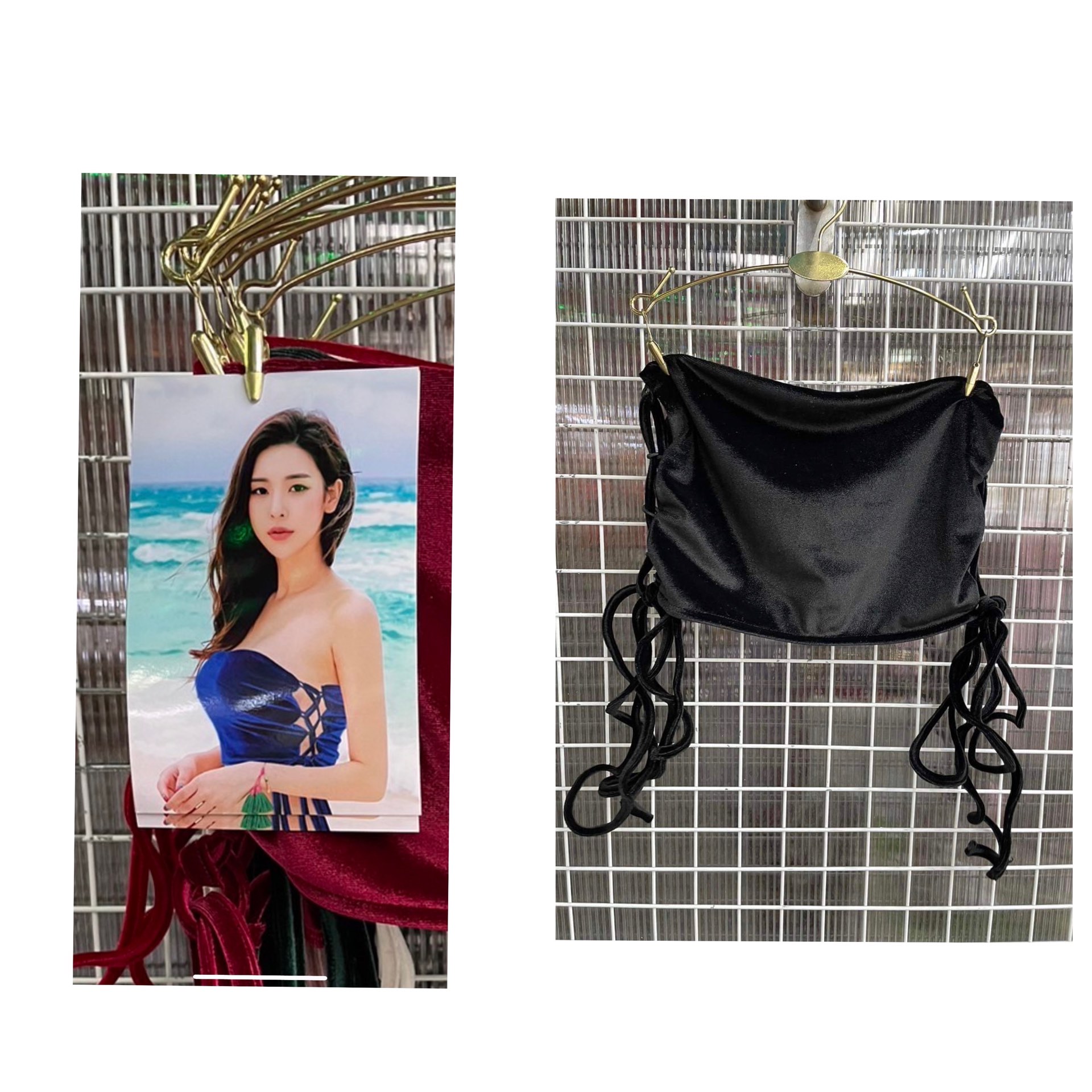 เสื้อสายเดี่ยว เสื้อครอปแฟชั่น สินค้าพร้อมส่ง