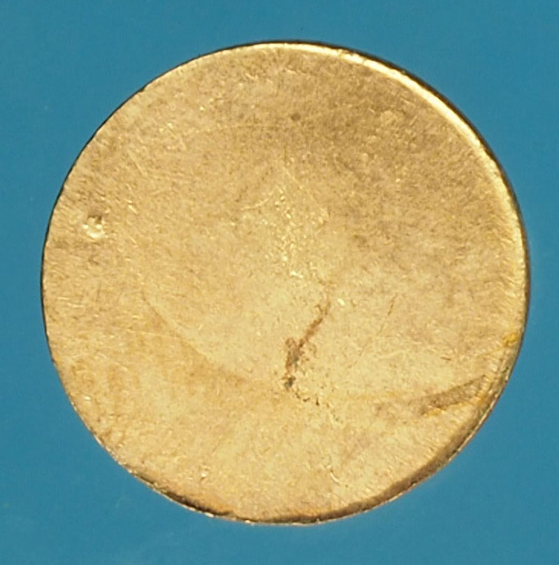 A502 เหรียญเม็ดกระดุมไม่ทราบที่ และปีสร้าง เนื้อทองแดง 3