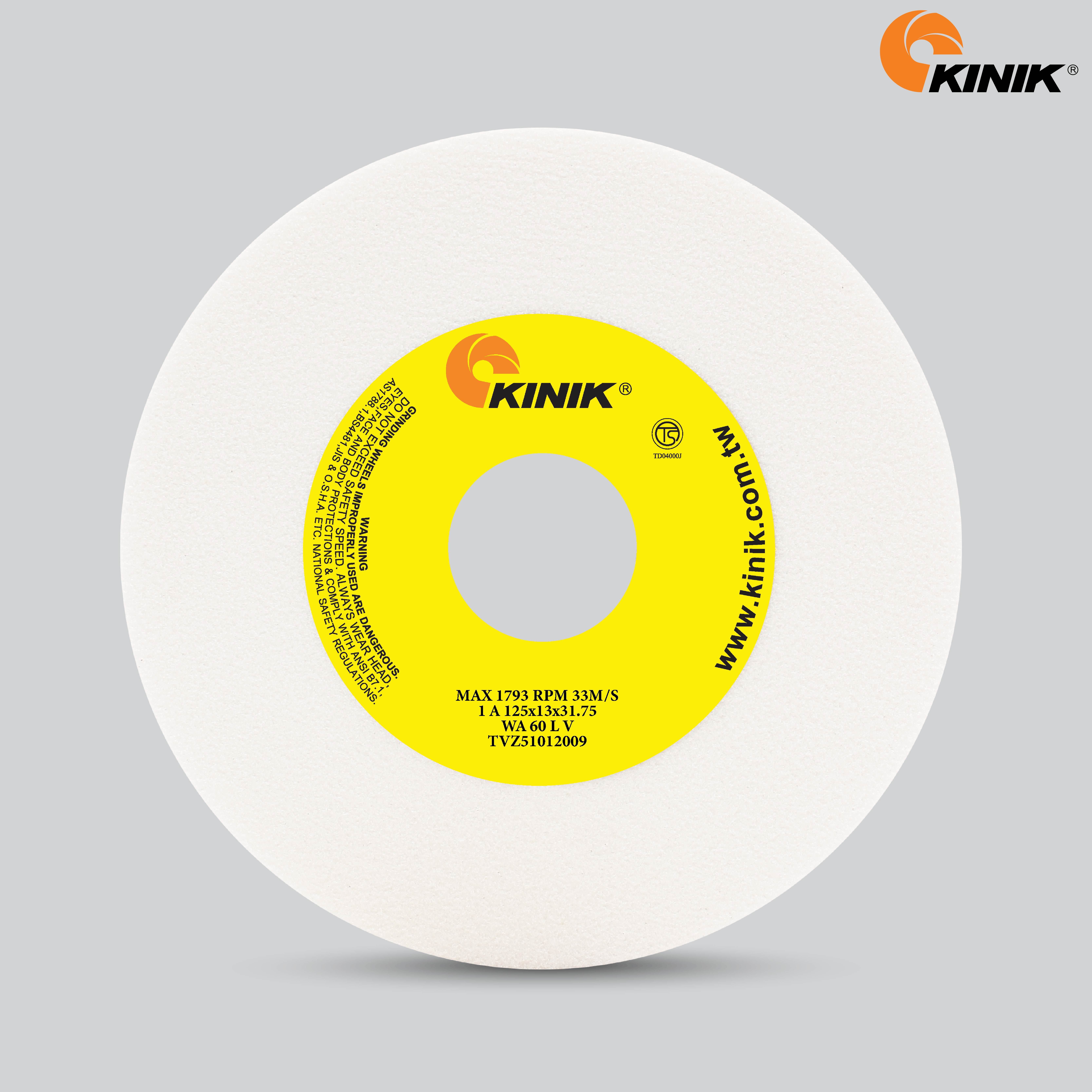หินเจียร KINIK WA60LV1A 125x13x31.75 mm.