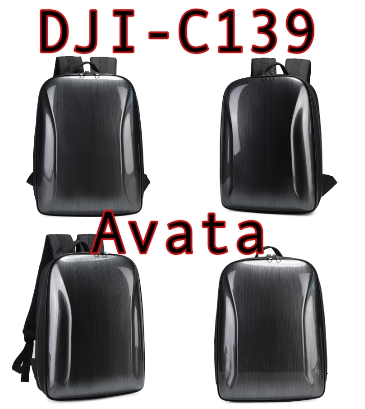 Avata Backpack กระเป๋าเป้สะพายสีดำเงิน เคสหลังเป็นแบบแข็ง (DJI-C139)