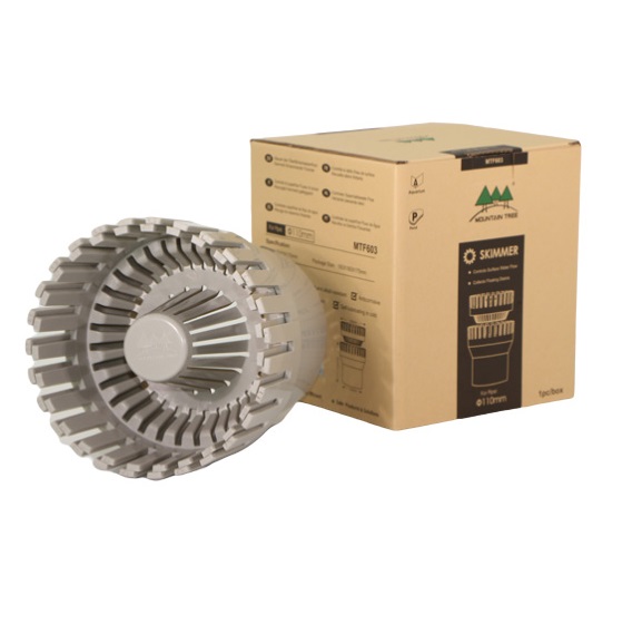 Mountain Tree SKIMMER (สกิมเมอร์บ่อปลา พร้อมตะกร้าดักใบไม้ ปรับปริมาณช่องน้ำล้นได้)