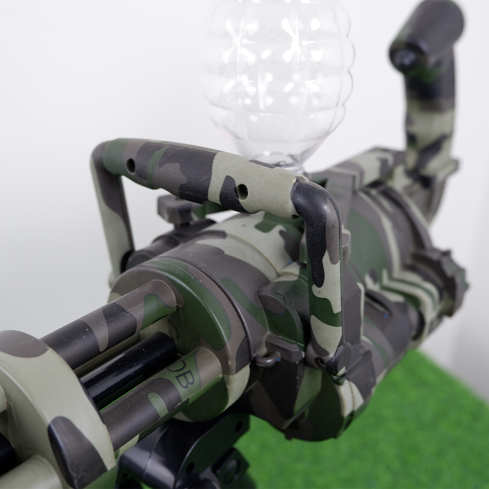 (06)Gatling mini สีดำล้วน ปืนเจลไฟฟ้า ของเล่น ยิงรัว Full Auto